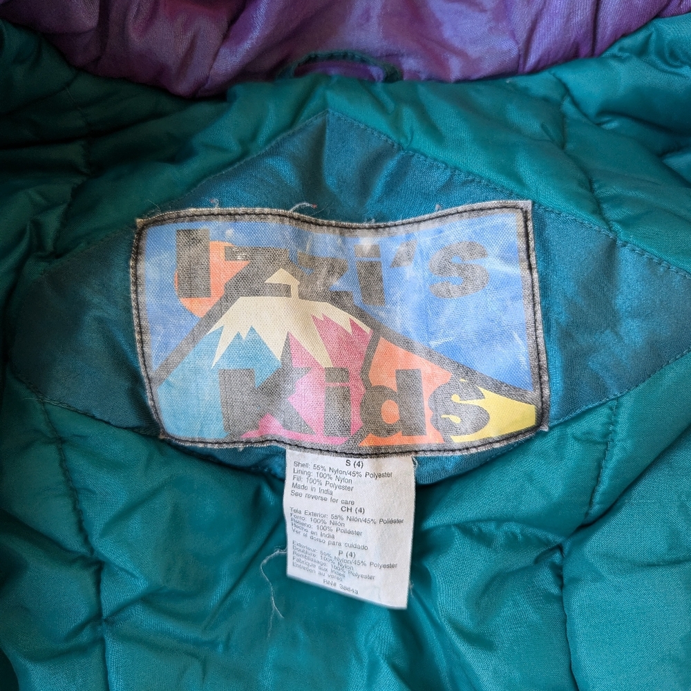 Vintage Izzi's Kids Girls sz 4 Winter Jacket - Picture 3 of 8